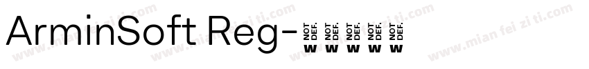 ArminSoft Reg字体转换